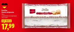 Lidl Strucla świąteczna z nadzieniem marcepanowym Favorina oferta