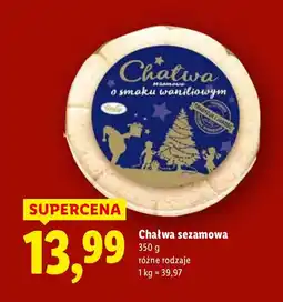 Lidl Chałwa sezamowa o smaku waniliowym Lidl oferta