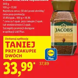 Lidl Kawa rozpuszczalna 200g Cronat Gold Jacobs oferta