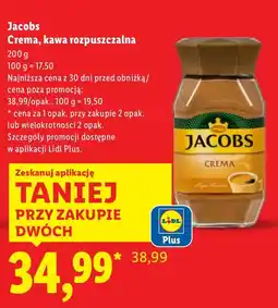 Lidl Kawa rozpuszczalna 200g Crema Jacobs oferta