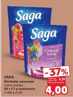 Kaufland Herbata owocowa różne rodzaje Saga oferta