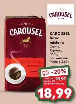 Kaufland Kawa mielona Crema 500 g Carousel oferta