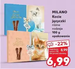 Kaufland Kocie języczki, różne rodzaje 100g Milano oferta