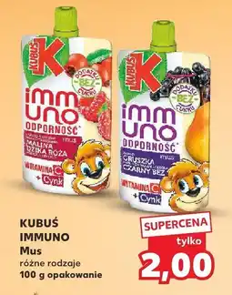 Kaufland Mus Immuno różne rodzaje 100 g Kubuś oferta