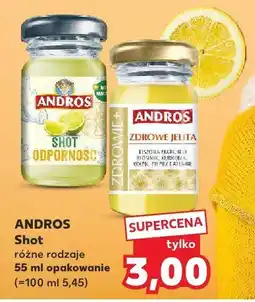 Kaufland Shot różne rodzaje 55 ml Andros oferta