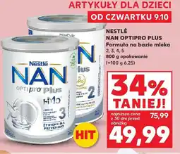 Kaufland Formuła na bazie mleka NAN Optipro Plus 2 Nestlé oferta
