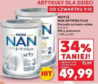 Kaufland Formuła na bazie mleka NAN Optipro Plus 2 Nestlé oferta