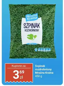 Biedronka Szpinak rozdrobniony 450 g Mroźna Kraina oferta