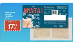 Biedronka Mintaj kostka z filetów 570g Family Fish oferta