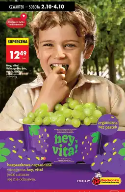 Biedronka Winogrono Hey, vita! bio 500g oferta