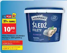 Biedronka Filety śledziowe a'la Matjas Marinero, 1200 g/600 g oferta