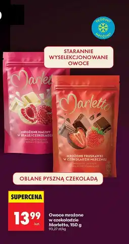 Biedronka Owoce mrożone w czekoladzie Marletto truskawki oferta