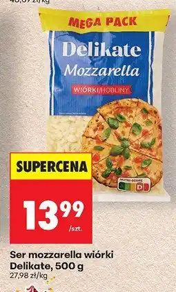 Biedronka Ser mozzarella wiórki Delikate 500g oferta