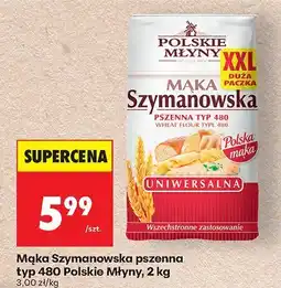 Biedronka Mąka Szymanowska pszenna typ 480 Polskie Młyny 2kg oferta
