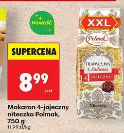 Biedronka Makaron 4-jajeczny niteczka Polmak 750g oferta