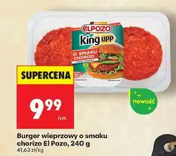 Biedronka Burger wieprzowy o smaku chorizo El Pozo 240 g oferta