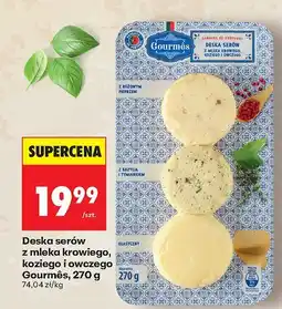 Biedronka Deska serów z mleka krowiego, koziego i owczego Gourmés 270 g oferta
