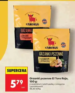 Biedronka Grzanki pszenne z czosnkiem i pietruszką El Toro Rojo oferta