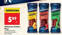 Biedronka Kabanosy Krakus 95 g słodka papryka, papryczka jalapeno oferta