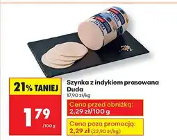 Biedronka Szynka z indykiem prasowana Duda oferta