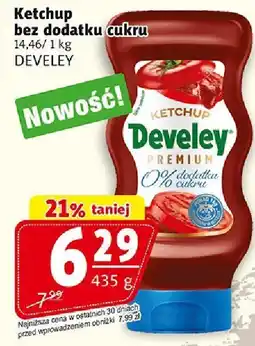 Prim Market Ketchup bez dodatku cukru 435 g DEVELEY oferta