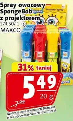 Prim Market Spray owocowy SpongeBob z projektorem 20g Maxco oferta