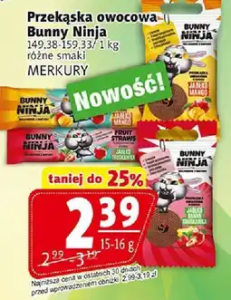 Prim Market Przekąska owocowa Bunny Ninja 15-16g Merkury oferta