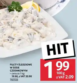 Selgros Filety śledziowe w sosie czosnkowym 100 g Selgros oferta