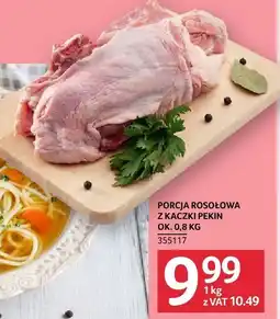 Selgros Porcja rosołowa z kaczki pekin ok. 0.8 kg Selgros oferta