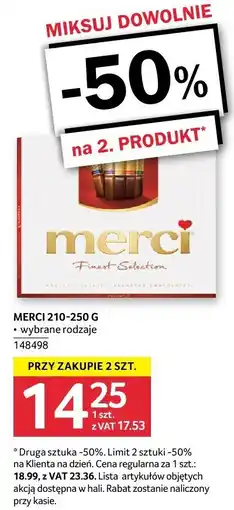 Selgros Merci 210-250g oferta