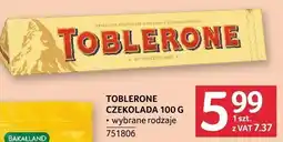 Selgros Czekolada Toblerone 100g oferta