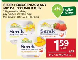 Stokrotka Serek homogenizowany Mio Delizzi, Farm Milk oferta