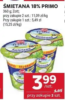 Stokrotka Śmietana 18% Primo Zott oferta