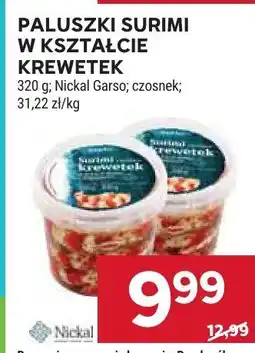 Stokrotka Paluszki surimi w kształcie krewetek 320g Nickal Garso oferta