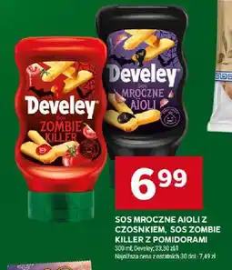 Stokrotka Sos mroczne aioli z czosnkiem, sos zombie killer z pomidorami 300ml Develey oferta