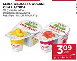 Stokrotka Serek wiejski z owocami OSM Piątnica 150g oferta