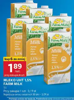Stokrotka Mleko UHT 1,5% Farm Milk 1l oferta