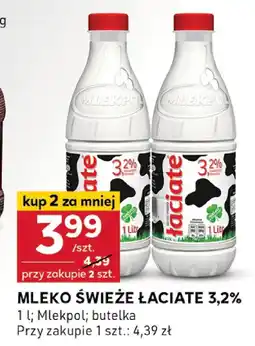 Stokrotka Mleko świeże Łaciate 3,2% 1l oferta