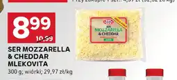 Stokrotka Ser Mozzarella & Cheddar Mlekovita 300g oferta