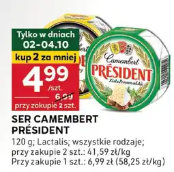Stokrotka Ser camembert Président 120g Lactalis oferta
