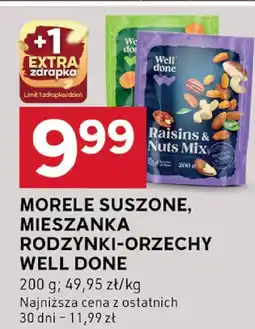 Stokrotka Morele suszone mieszanka rodzynki-orzechy well done 200g oferta