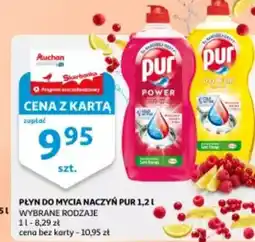 Auchan Płyn do mycia naczyń pur oferta
