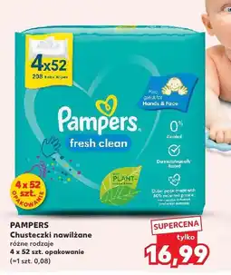 Kaufland Chusteczki nawilżane Pampers Fresh Clean 4-pak oferta