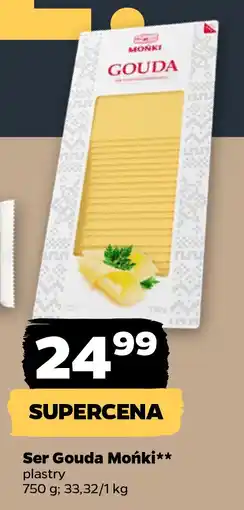 Netto Ser Gouda Mońki plastry 750g oferta