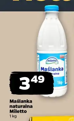 Netto Maślanka naturalna Miletto 1kg oferta