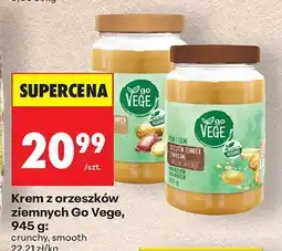 Biedronka Krem z orzeszków ziemnych Go Vege crunchy oferta
