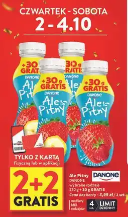 Intermarche Jogurt truskawka-poziomka Danone Ale Pitny oferta