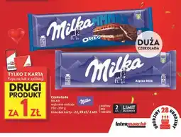 Intermarche Czekolada Milka Alpenmilch oferta