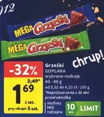 Intermarche Wafelek orzechowy w czekoladzie mlecznej Grześki Mega oferta