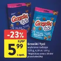 Intermarche Wafelki w czekoladzie Grześki Tyci oferta